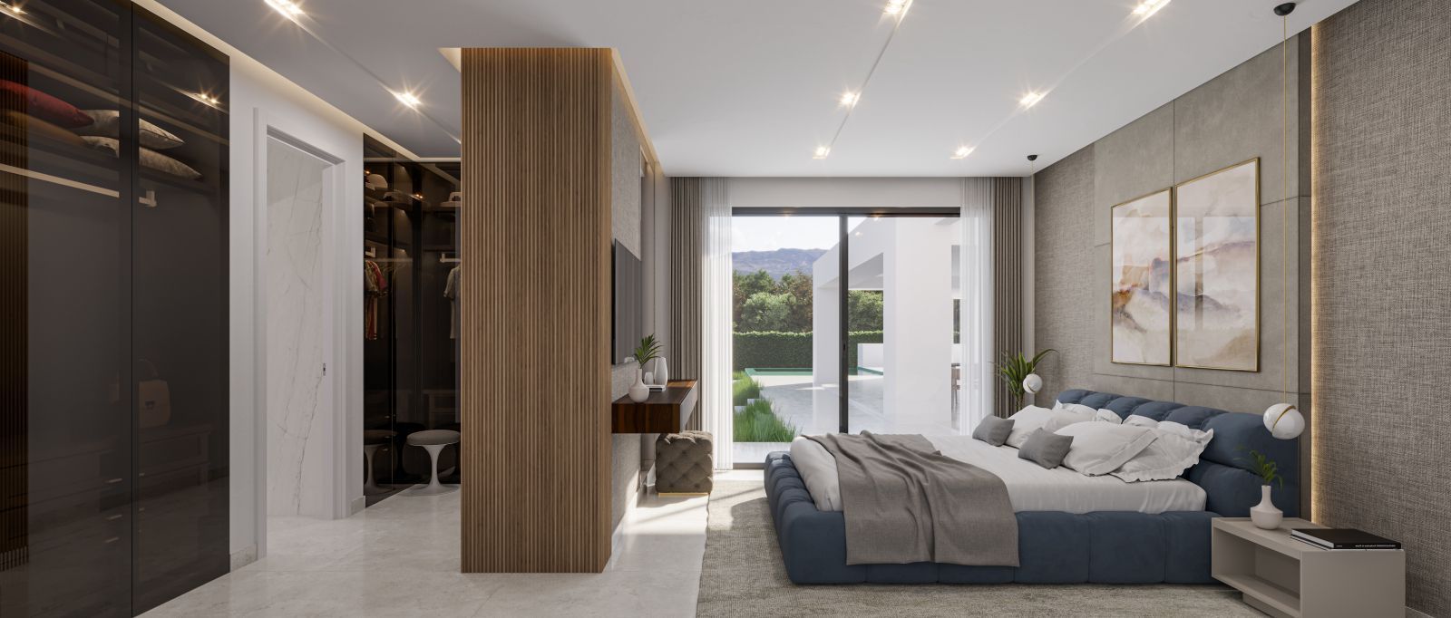 06 modern bedroom with balcony view