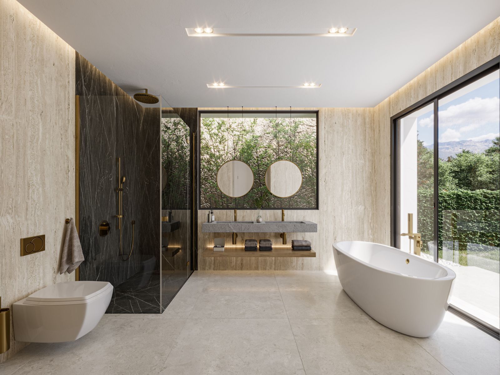 08 luxury bathroom sunrise view